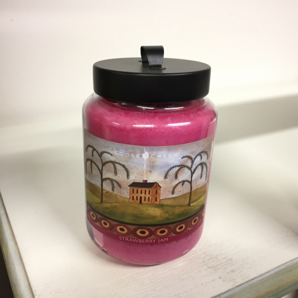 Aromatická sviečka v skle jahodová marmeláda Goose Creek 680g