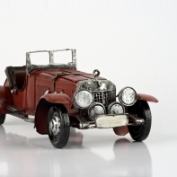 Autíčko retro želežné červené 24x8,5x11cm