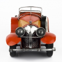 Železné červené autíčko retro 26x14x12cm