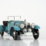 Autíčko retro železné svetlo modré 23,5x8x10,5cm