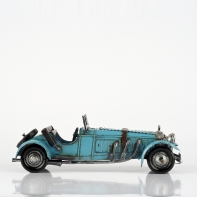 Autíčko retro železné svetlo modré 23,5x8x10,5cm