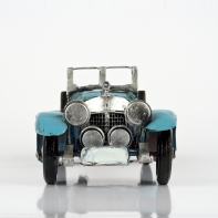 Autíčko retro železné svetlo modré 23,5x8x10,5cm