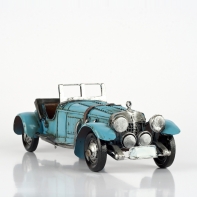 Autíčko retro železné svetlo modré 23,5x8x10,5cm