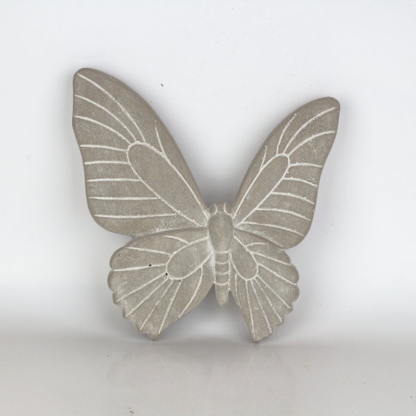 Betónová dekorácie na stenu motýľ 27×27×3,5cm