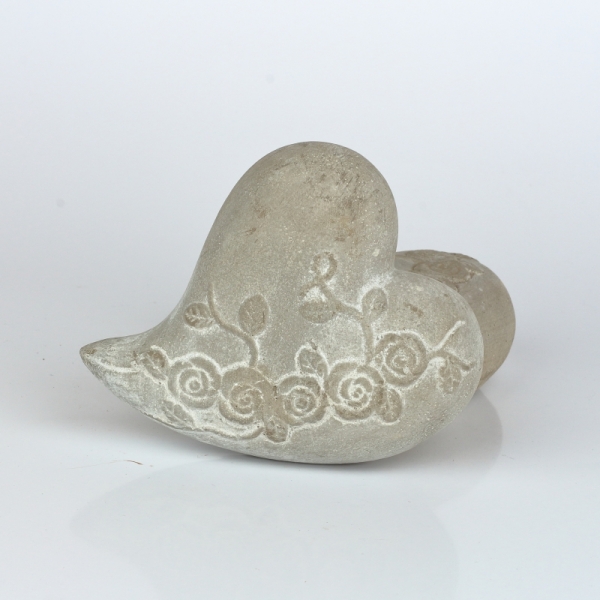 Betónová dekorácie srdce 12x12cm