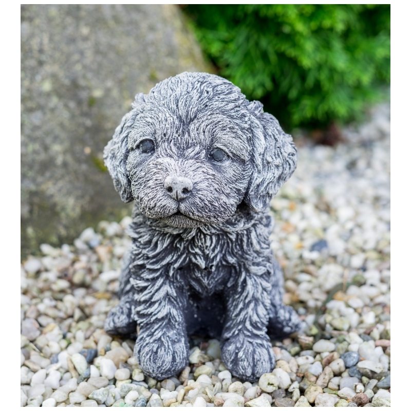 Betónová socha do záhrady šteniatko