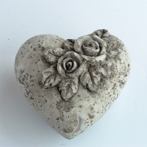 Betónové srdce Večná láska 13cm 