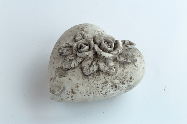 Betónové srdce Večná láska 13cm 