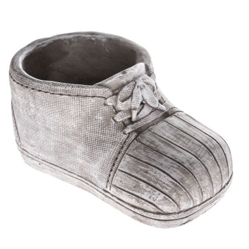 Betónový kvetináč topánka 20cm