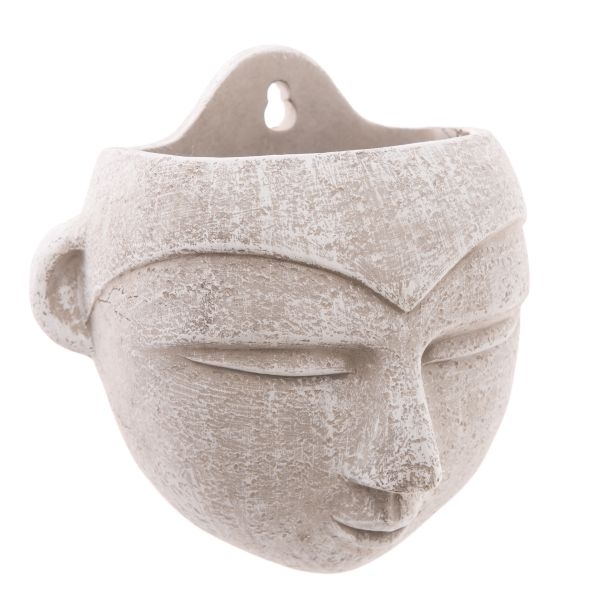 Betónový kvetináč hlava 17x16×10 cm