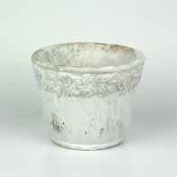 Betónový kvetináč s motívom ruží 11cm