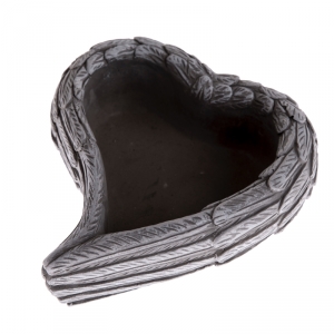 Betónový kvetináč srdce