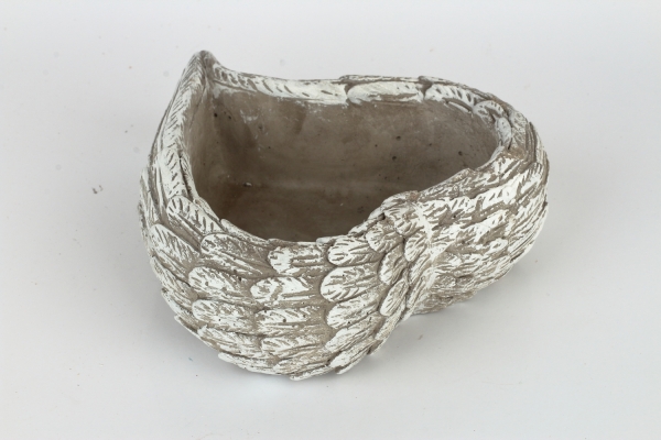 Betónový kvetináč srdce