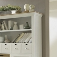 Biela knižnica Novaline 88x168x34cm