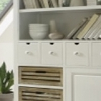 Biela knižnica Novaline 88x168x34cm