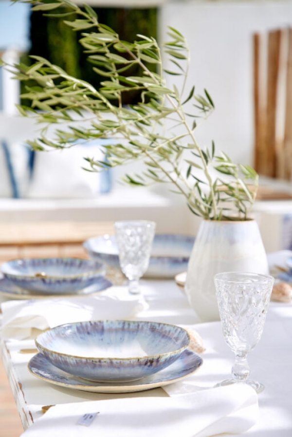 Biela váza BRISA 20cm