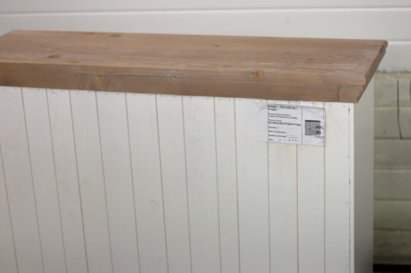 Biela vidiecka komoda s šuplíky 2 + 3 100x90x30cm