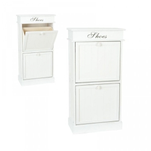 Botník drevený výklopný Shoes 50x27x97cm