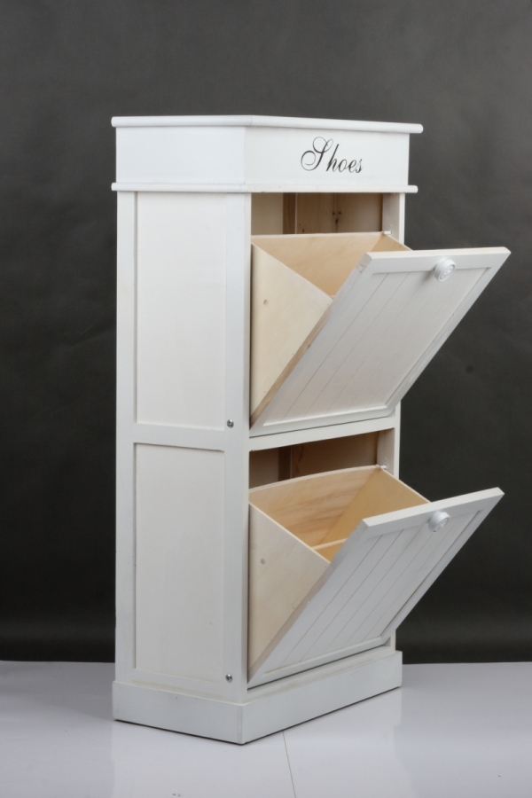 Botník drevený výklopný Shoes 50x27x97cm