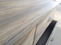 Botník so 4 zásuvkami smrekové drevo  111x41x48cm