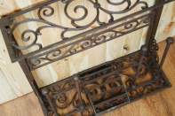 Botník/stojan na topánky liatinový 60x59x22cm