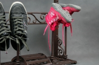 Botník/stojan na topánky liatinový 60x59x22cm