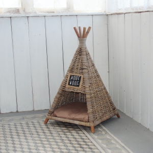 Búda pre psa ratan prírodné 50x50x82cm