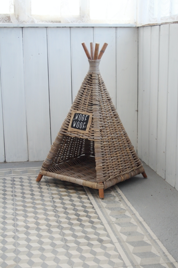 Búda pre psa ratan prírodné 50x50x82cm