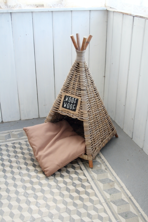 Búda pre psa ratan prírodné 50x50x82cm