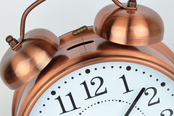 Bronzový budík 23x8x30cm