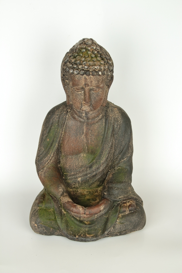 Buddha dekorácia vonkajšia - machový povrch 41cm