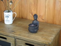 Buddha na sviečku polyresin 14cm