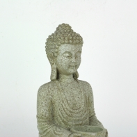 Buddha sa svietnikom sivý 27cm