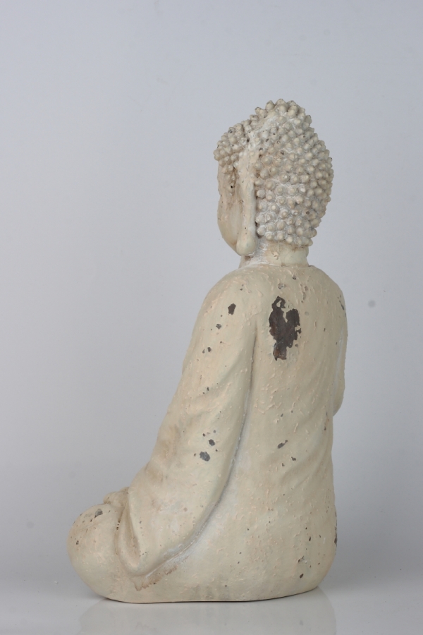Buddha sediaci krémový 40x23cm
