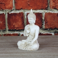 Buddha soška biela 17cm
