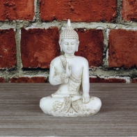Buddha soška biela 17cm
