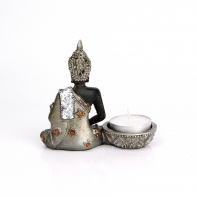 Budha svietnik 11x5x10cm ruky v lone S