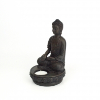 Budha svietnik ruky na kolenách 19cm