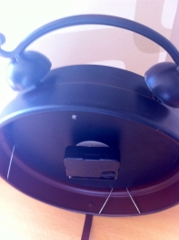 Budík 21x27cm Paríž - vymenený strojček hodín (funkčné)