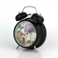 Budík na nočný stolík hortenzie 17cm