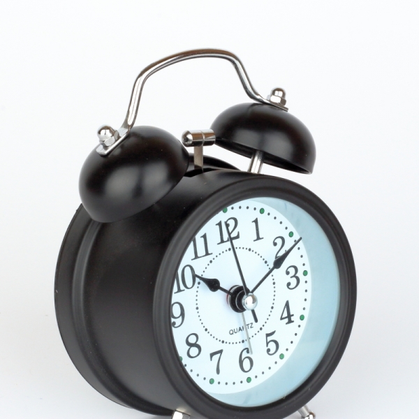Budík retro čierny 8x5x12cm