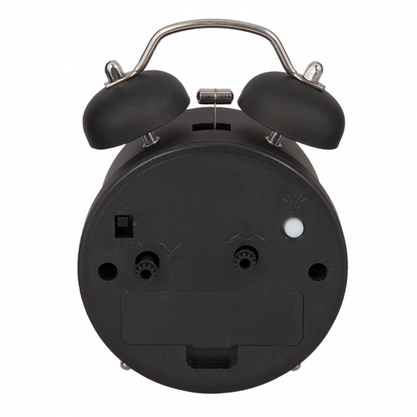 Budík retro čierny 8x5x12cm