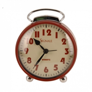 Budík retro červený