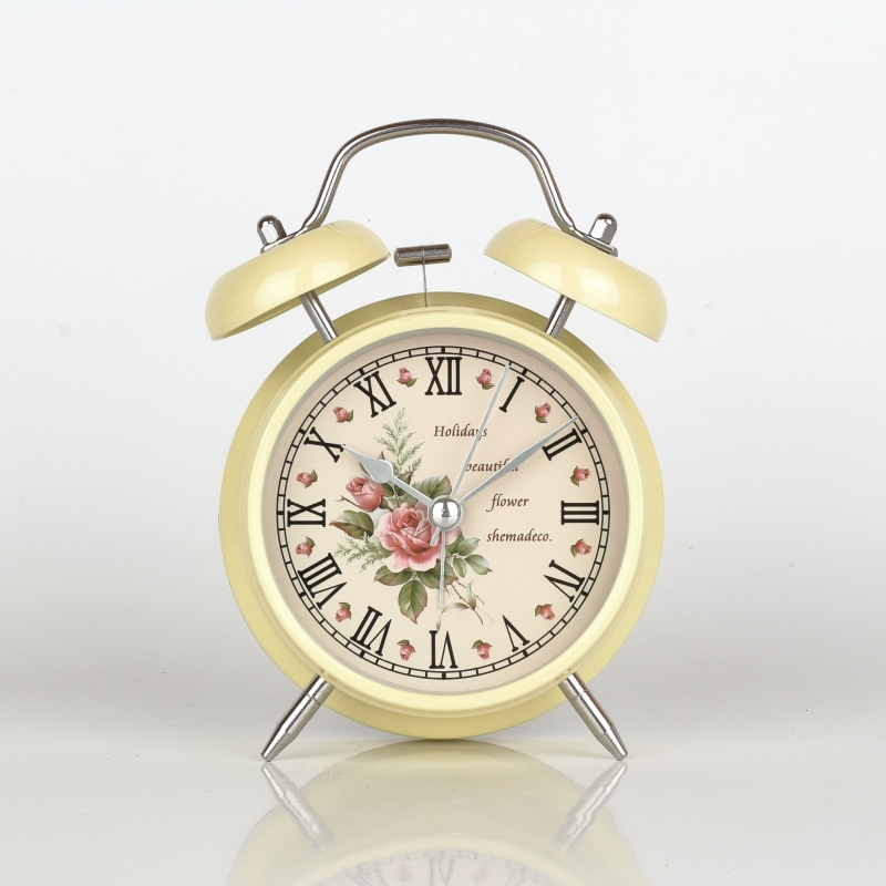 Budík ruže krémový 12x15cm