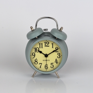 Budík šedý 12x6x17cm 