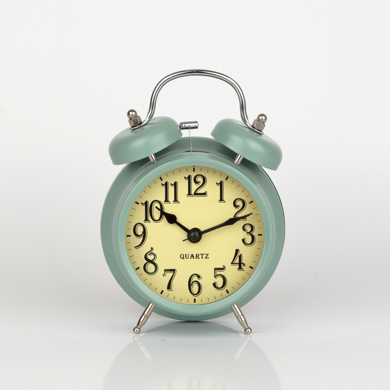 Budík svetlo modrý 12x6x17cm