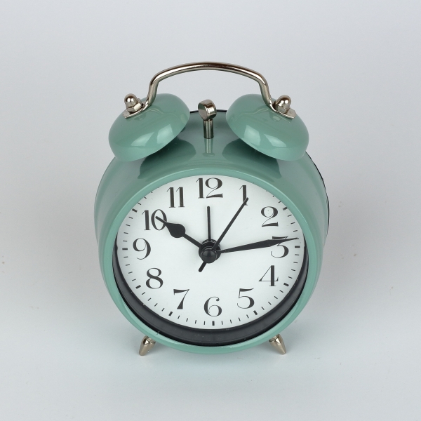 Budík tyrkys 9x4x12cm Vyřazeno poškození