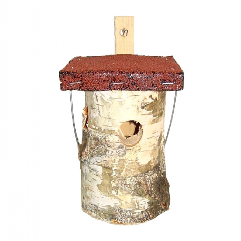 Budka pre vtáčiky brezová 15,9x14,2x25cm