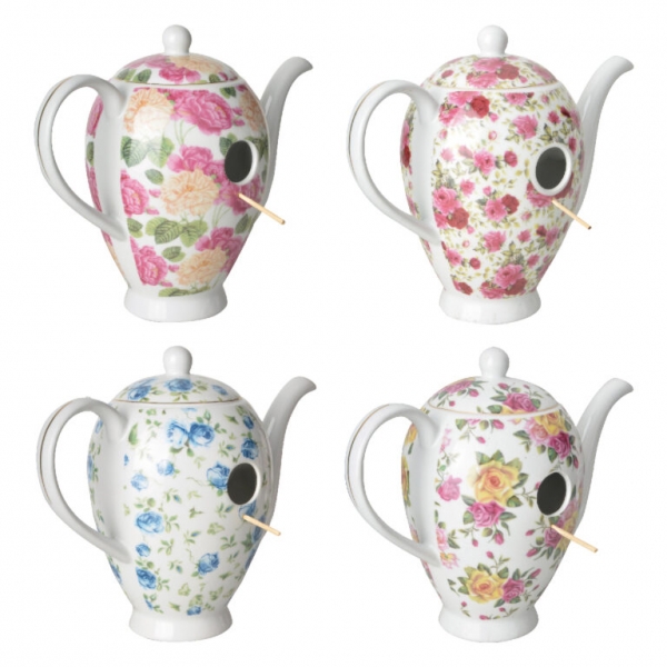 Budka pre vtáčiky konvička modrá