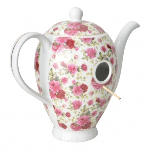 Budka pre vtáčiky konvička ružová